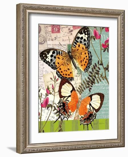 Bountiful Butterfly 1-Walter Robertson-Framed Art Print