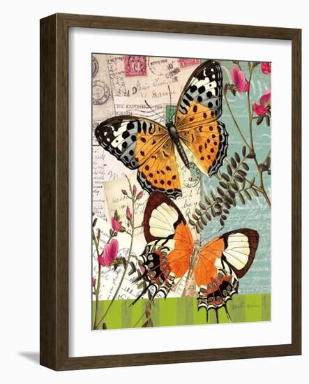Bountiful Butterfly 1-Walter Robertson-Framed Art Print