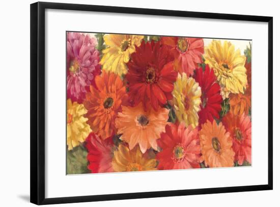 Bountiful Gerberas-Carol Rowan-Framed Premium Giclee Print