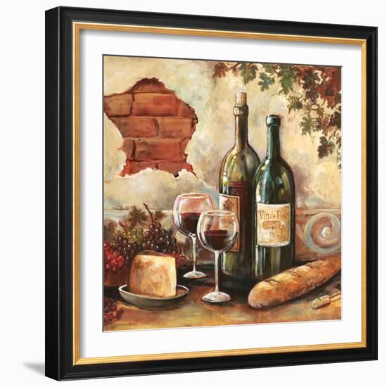 Bountiful Wine Sq II-Gregory Gorham-Framed Art Print