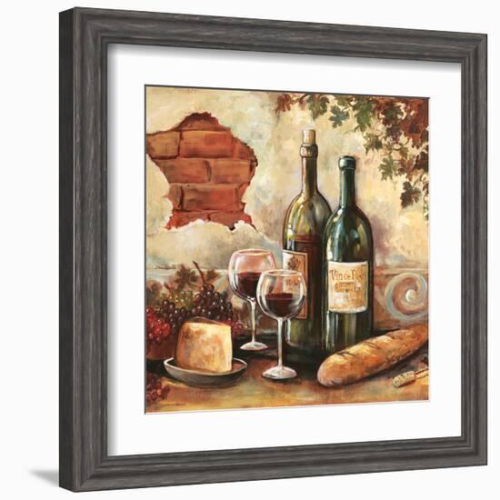 Bountiful Wine Sq II-Gregory Gorham-Framed Art Print