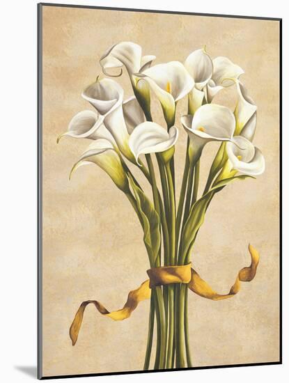 Bouquet bianco-Lisa Corradini-Mounted Art Print