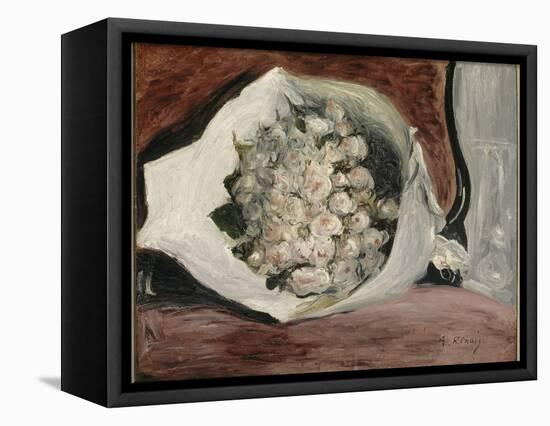 Bouquet dans une loge-Pierre-Auguste Renoir-Framed Premier Image Canvas