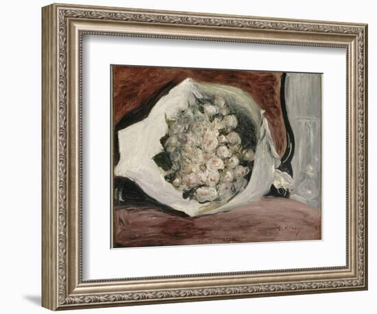 Bouquet dans une loge-Pierre-Auguste Renoir-Framed Giclee Print