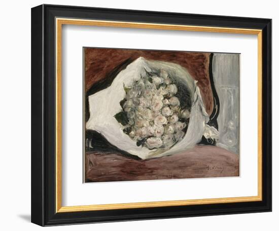 Bouquet dans une loge-Pierre-Auguste Renoir-Framed Giclee Print