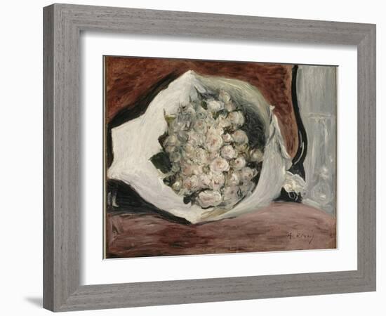 Bouquet dans une loge-Pierre-Auguste Renoir-Framed Giclee Print