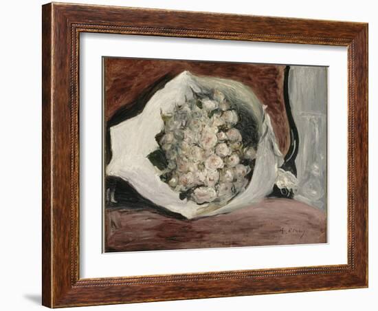 Bouquet dans une loge-Pierre-Auguste Renoir-Framed Giclee Print