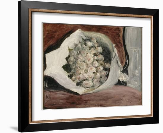 Bouquet dans une loge-Pierre-Auguste Renoir-Framed Giclee Print