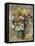 Bouquet de chrysanthèmes dans un vase-Pierre-Auguste Renoir-Framed Premier Image Canvas