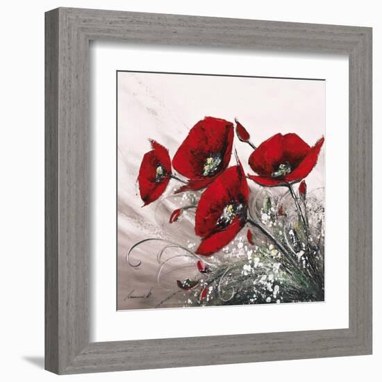 Bouquet de Coquelicots II-Olivier Tramoni-Framed Art Print