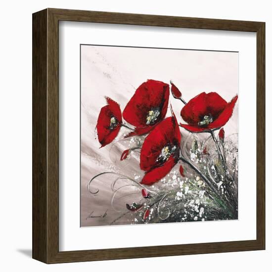 Bouquet de Coquelicots II-Olivier Tramoni-Framed Art Print