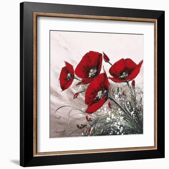 Bouquet de Coquelicots II-Olivier Tramoni-Framed Art Print