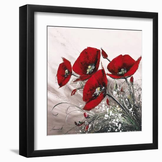 Bouquet de Coquelicots II-Olivier Tramoni-Framed Art Print