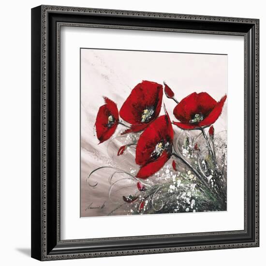 Bouquet de Coquelicots II-Olivier Tramoni-Framed Art Print