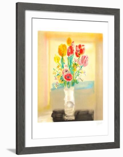 Bouquet de Fleurs II-Blasco Mentor-Framed Limited Edition