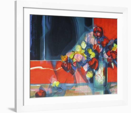 Bouquet de fleurs II-Jean-Baptiste Valadie-Framed Premium Edition