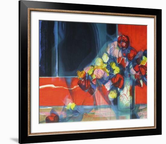 Bouquet de fleurs II-Jean-Baptiste Valadie-Framed Premium Edition