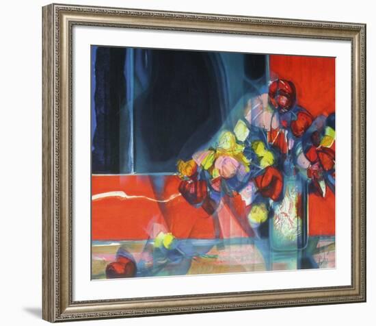 Bouquet de fleurs II-Jean-Baptiste Valadie-Framed Premium Edition