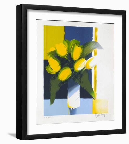 Bouquet de Fleurs Jaunes-Emile Bellet-Framed Limited Edition