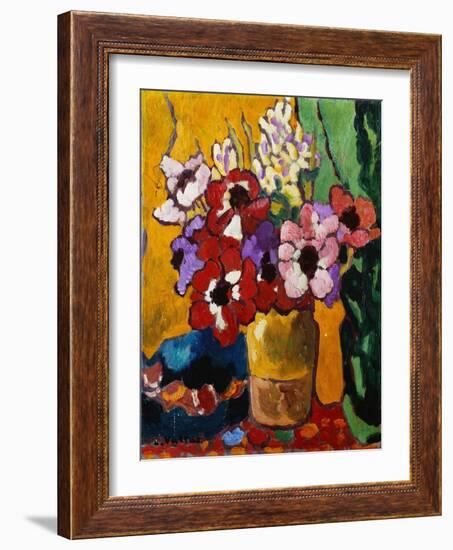 Bouquet De Fleurs, (Oil on Canvas)-Louis Valtat-Framed Giclee Print