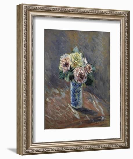 Bouquet de fleurs-Gustave Caillebotte-Framed Giclee Print