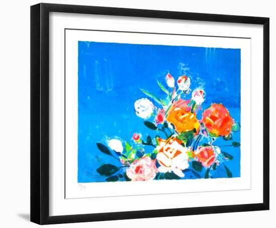 Bouquet de roses I-Gilles Gorriti-Framed Limited Edition