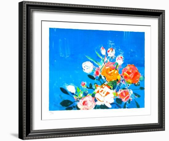 Bouquet de roses I-Gilles Gorriti-Framed Limited Edition