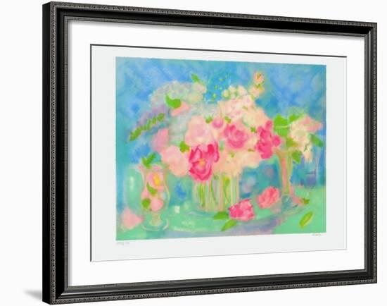 Bouquet de Roses II-Michele Gour-Framed Limited Edition