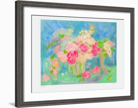 Bouquet de Roses II-Michele Gour-Framed Limited Edition