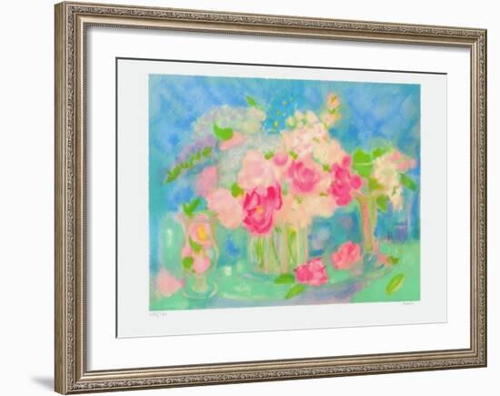 Bouquet de Roses II-Michele Gour-Framed Limited Edition