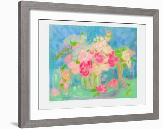 Bouquet de Roses II-Michele Gour-Framed Limited Edition