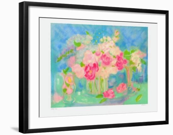 Bouquet de Roses II-Michele Gour-Framed Limited Edition