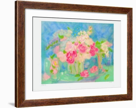 Bouquet de Roses II-Michele Gour-Framed Limited Edition