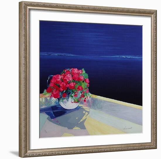 Bouquet De Roses-Claude Hemeret-Framed Limited Edition