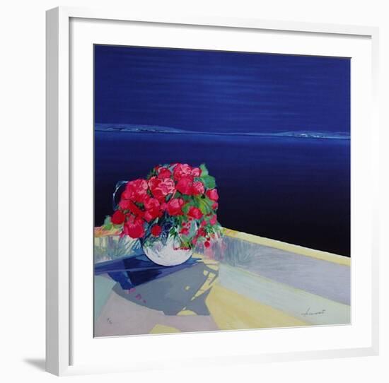 Bouquet De Roses-Claude Hemeret-Framed Limited Edition