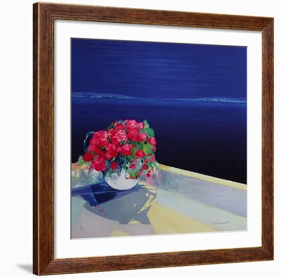 Bouquet De Roses-Claude Hemeret-Framed Limited Edition