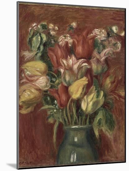 Bouquet de tulipes-Pierre-Auguste Renoir-Mounted Giclee Print