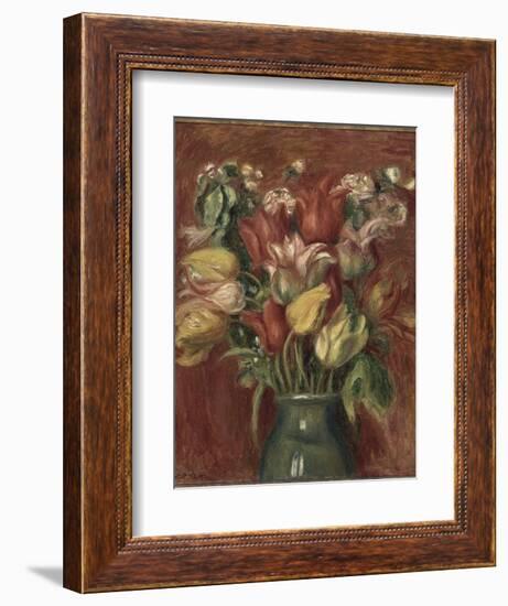 Bouquet de tulipes-Pierre-Auguste Renoir-Framed Giclee Print