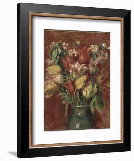 Bouquet de tulipes-Pierre-Auguste Renoir-Framed Giclee Print