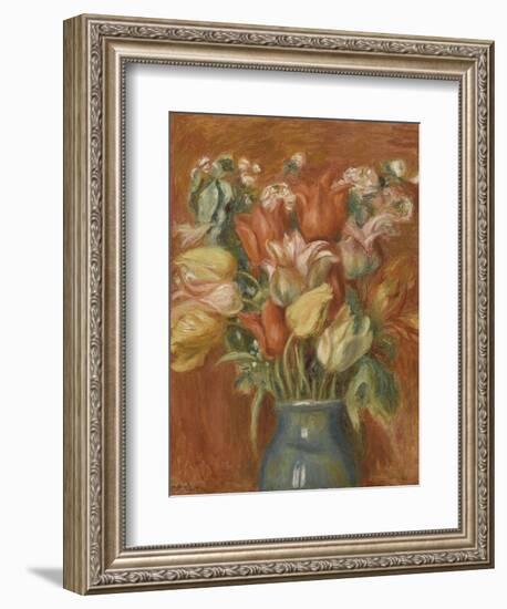 Bouquet de tulipes-Pierre-Auguste Renoir-Framed Giclee Print