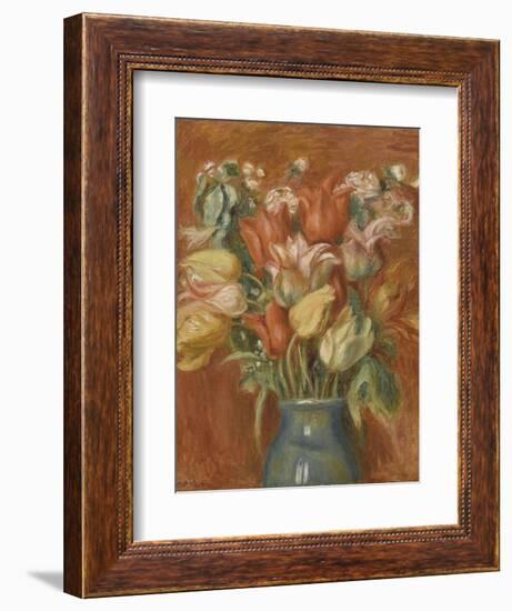 Bouquet de tulipes-Pierre-Auguste Renoir-Framed Giclee Print
