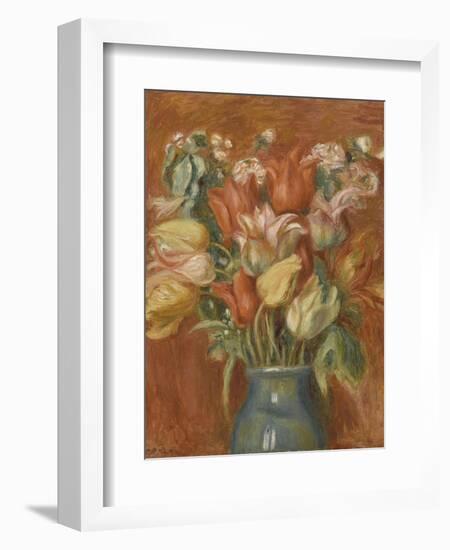 Bouquet de tulipes-Pierre-Auguste Renoir-Framed Giclee Print