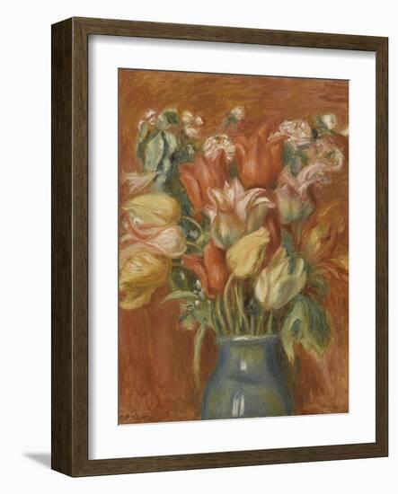 Bouquet de tulipes-Pierre-Auguste Renoir-Framed Giclee Print