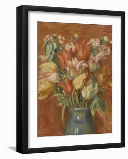 Bouquet de tulipes-Pierre-Auguste Renoir-Framed Giclee Print