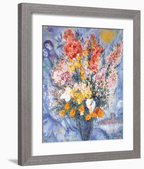 Bouquet des Fleurs-Marc Chagall-Framed Art Print