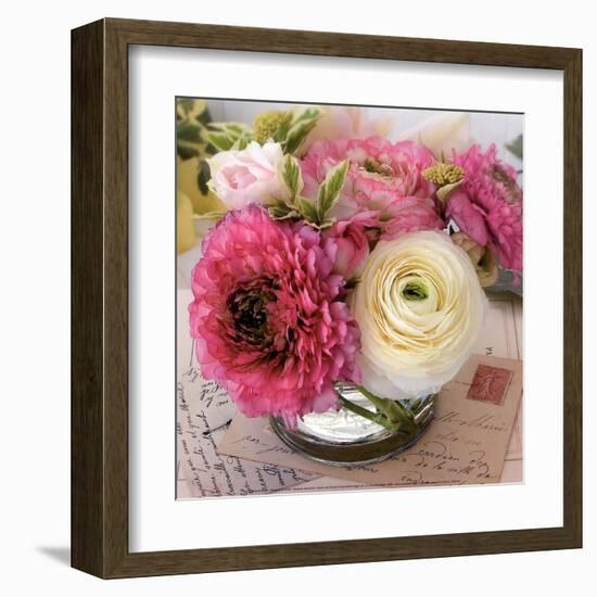 Bouquet et Cartes-Catherine Beyler-Framed Art Print