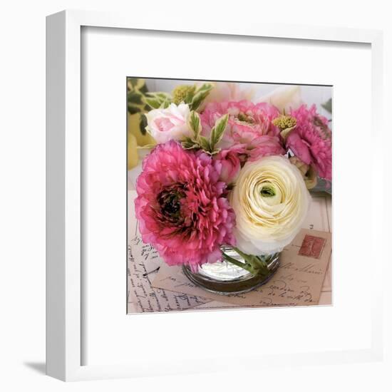 Bouquet et Cartes-Catherine Beyler-Framed Art Print