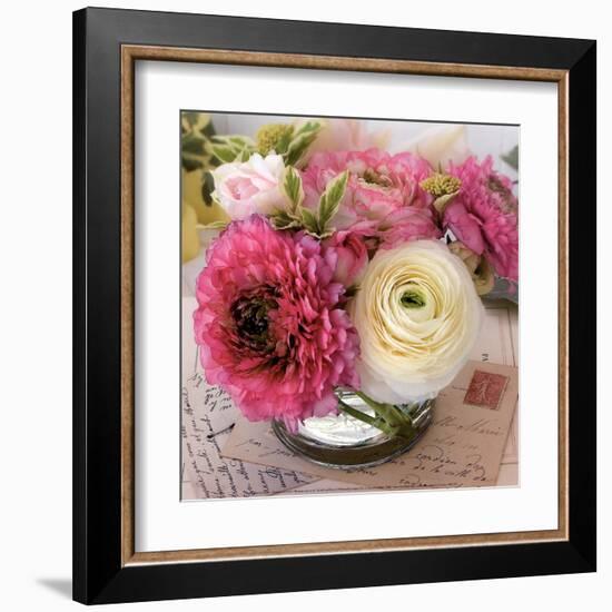 Bouquet et Cartes-Catherine Beyler-Framed Art Print