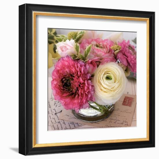 Bouquet et Cartes-Catherine Beyler-Framed Art Print