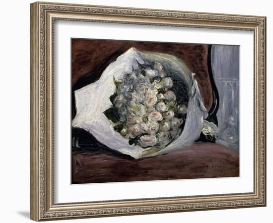 Bouquet in a Chair-Pierre-Auguste Renoir-Framed Giclee Print